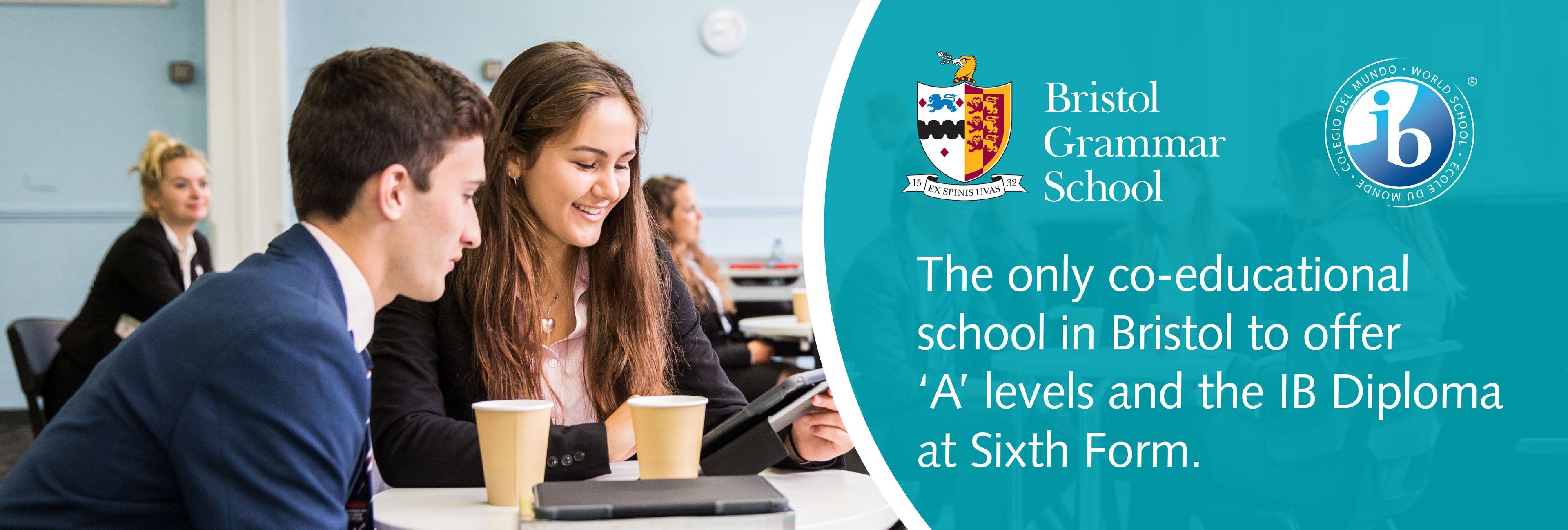 Video production still from Bristol Grammar School